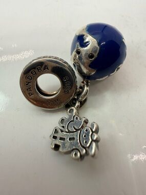 Pandora Disney Globe Airplane Dangle Charm 797180EN98 Travel